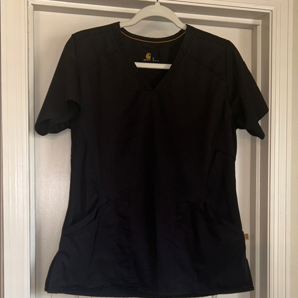 Carhartt Women's Black Short Sleeve V-Neck Top